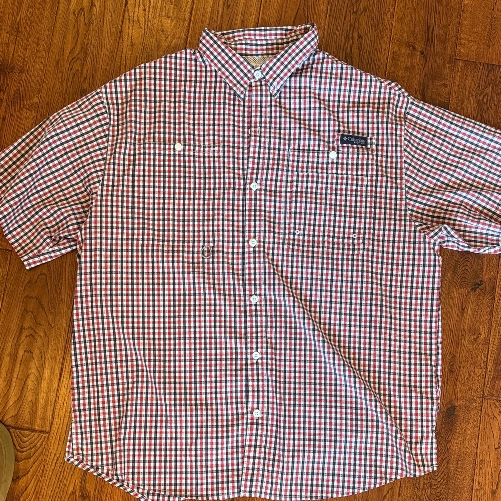 Columbia Men's Checkered Button-Down Shirt
